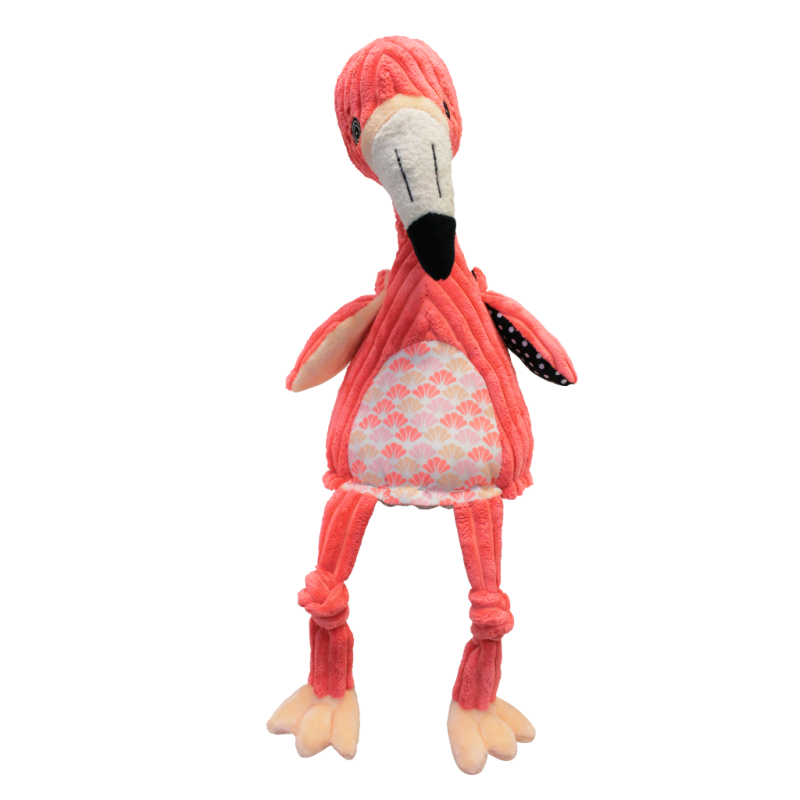 Les déglingos flamingos flamant rose original peluche rose 